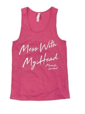 🩷 New! Hot Pink Miranda Lambert Racerback Concert Tank Top Size XL